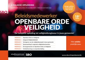 Opleiding Beleidsmedewerker Openbare Orde en Veiligheid